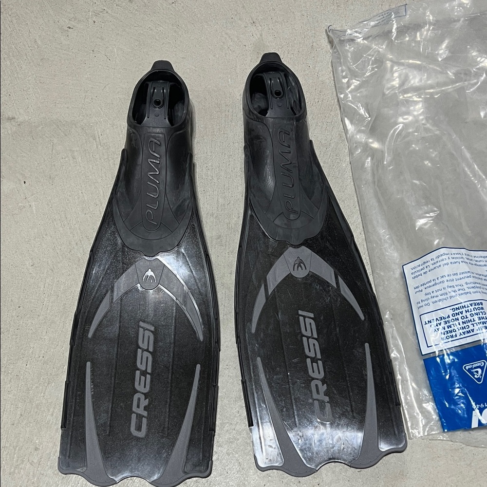 Cressi Pluma Black Swim Fins